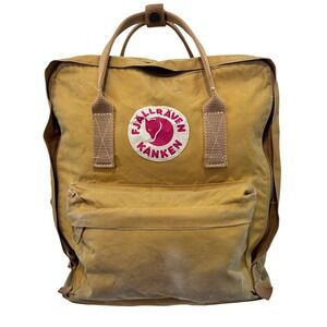Fjallraven‎ Kanken Backpack Tan Canvas Everyday School Travel Bag
